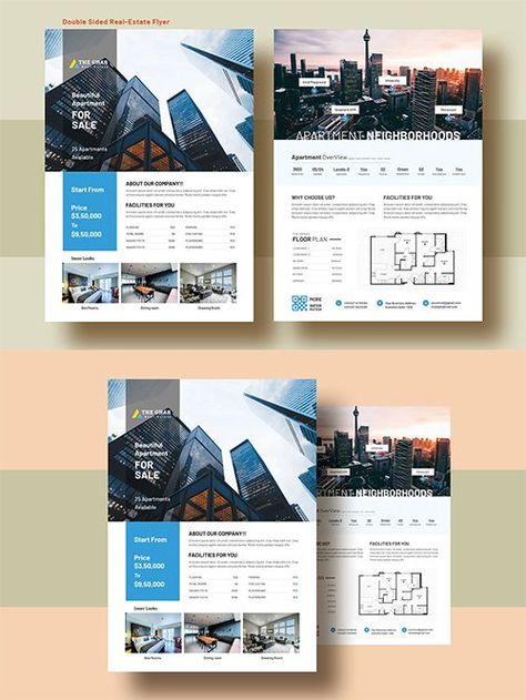 Apartment Advertising, Web Design Inspiration Portfolio, Real Estate Brochure, Inmobiliaria Ideas, Property Brochures, Brochure Design Layout, Real Estate Flyer Template, Real Estates Design, Flyer Design Inspiration