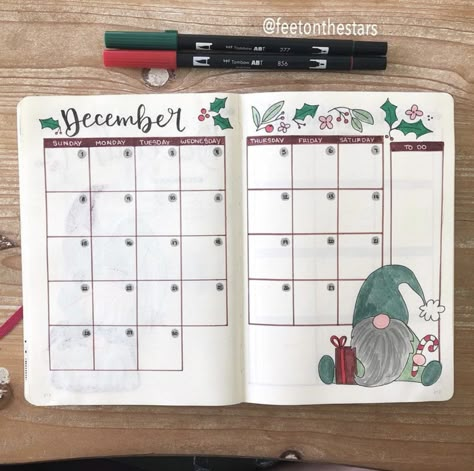 Bullet Journal Monthly Spread Ideas, Monthly Spread Ideas, Journal Monthly Spread, Bullet Journal Christmas, Weekly Log, December Bullet Journal, Bullet Journal Monthly Spread, Bullet Journal 2020, Bullet Journal Monthly