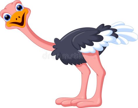 Funny ostrich cartoon. Illustration of funny ostrich cartoon , #ad, #ostrich, #Funny, #cartoon, #funny, #Illustration #ad How To Draw An Ostrich, Cute Ostrich, Cartoon Ostrich, Drawing Ostrich, Cartoon Ostrich Funny, Funny Ostrich Painting, Funny Photography, Animal Doodles, Kid Rock