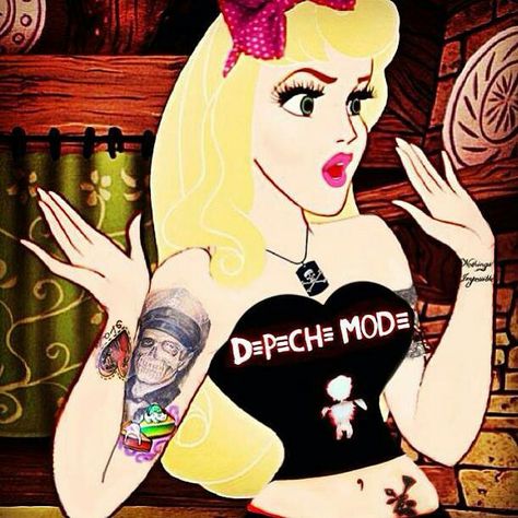 Punk Disney Characters, Gothic Disney Princesses, Gothic Disney, Punk Cartoon, Dark Disney Art, Candy Tattoo, Punk Edits, Goth Disney, Disney Punk