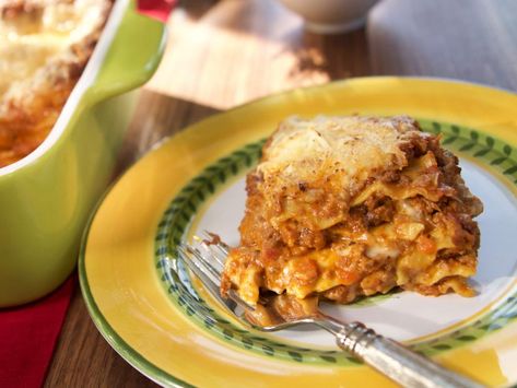 Get Bolognese Lasagne Recipe from Food Network Gesine Prado, Vermont Recipes, Bolognese Lasagna, Bacon Carrots, Baked In Vermont, Instant Pot Lasagna Recipe, Ragu Recipe, Lasagne Recipes, Pot Lasagna