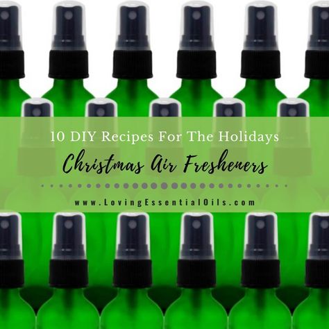 Don't you just love the smell of Christmas? Get these 10 DIY Recipes for Christmas Air Fresheners - Fresh cut pine trees, spiced cider, crisp air, warm cookies. Air Freshener Recipes, Smell Of Christmas, Essential Oil Spray Recipes, Essential Oil Brands, Homemade Air Freshener, Diy Essential Oil Recipes, Christmas Smell, Making Essential Oils, Essential Oil Spray