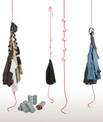 Roberope Coat Rack, Red Coat And Shoe Rack, Modern Coat Rack, Coat Stand, Hanger Design, Bedroom Setup, Red Rope, Clothes Hooks, Window Ideas, Coat Stands