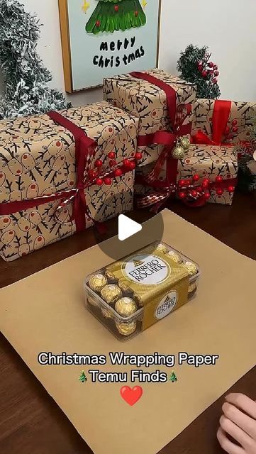 Xmas Gifts Ideas, Diy Gift Wrapping Ideas, Wrapping Hacks, Wrapping Tips, Christmas Thoughts, Wrapping Tutorial, Creative Wrapping, Christmas Tips, Chocolate Wrapping