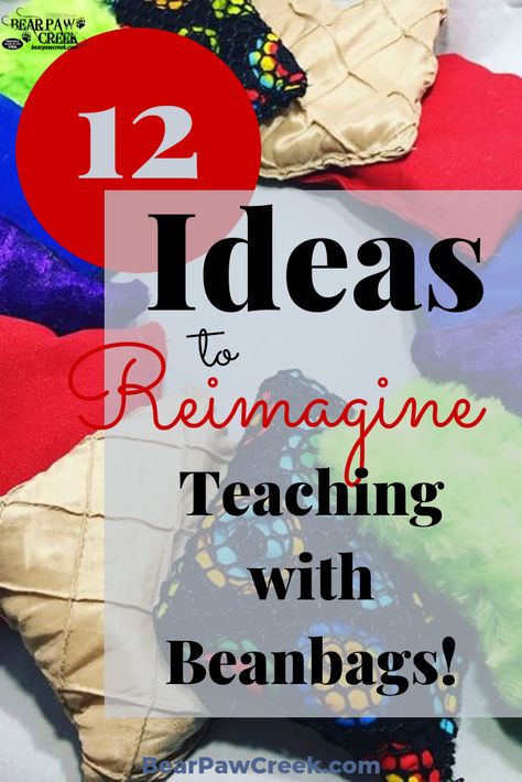 12 ideas that will help you to reimagine teaching with beanbags! Fun activities to do with bean bags plus an exclusive game! Bean bags are a prop that raises the spirits of students and teachers alike and shouldn't be overlooked~ Especially considering its durability and versatility. Why don’t we use them more? #bearpawcreek #beanbags #madeinamerica #preschool #movementprops #musicandmovement #musictherapist #hsmom #musicprops Bean Bag Activities, Recreational Therapist, Bean Bag Games, Movement Songs, Props Ideas, Creative Movement, Choir Director, Music Therapist, Activity Director