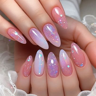 jelly pastel pink cat eye galaxy nails with minimalist, fine line french tips and sparkles - Image Creator from Microsoft Designer Hard Gel Nails Design Summer, Pastel Galaxy Nails, Eye Galaxy, Kiss Press On Nails, Sparkle Image, Purple Glitter Nails, Usa Nails, Hard Gel Nails, Aurora Nails