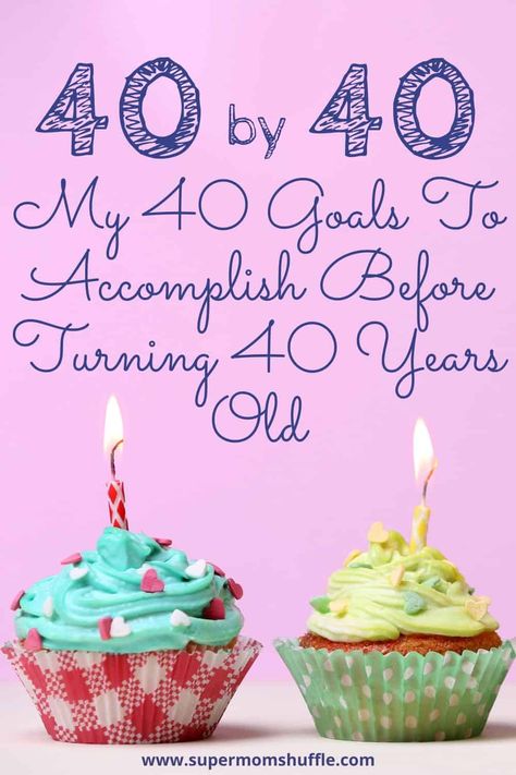 My 40 Goals To Accomplish Before Turning 40 Years Old! I've made a list of goals to accomplish before my 40th birthday. #40thbirthday #thisisforty #thisis40 #birthdaygoals Goals Before Turning 40, 40 Things Before 40, 40 Things To Do When You Turn 40, 40 Before 40 List, 40 Things To Do Before 40, Turning 40 Bucket List, 40 Before 40, Before Turning 40, Goals To Accomplish