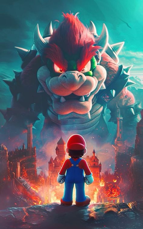 Super Mario Wallpaper, Mario Day, King Koopa, Mario Y Luigi, Super Mario Games, Brothers Movie, Cool Pokemon Wallpapers, Cocoppa Wallpaper, Angel Drawing