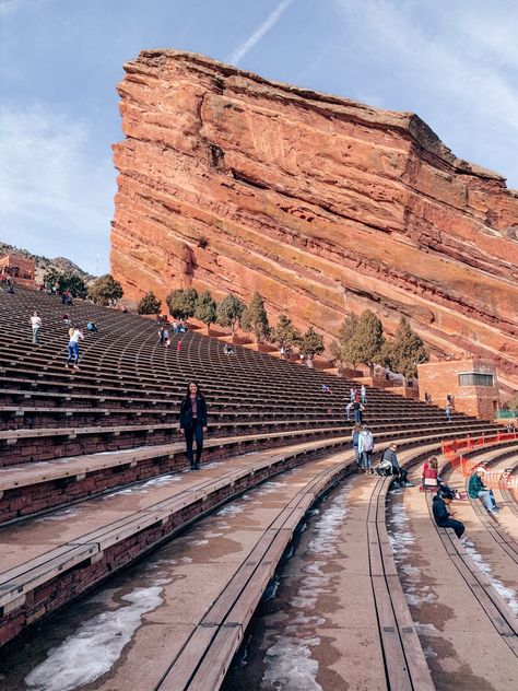 red rocks amphitheatre Weekend In Denver, Itinerary Ideas, Red Rock Amphitheatre, Weekend Itinerary, Red Rocks, Red Rock, Road Trips, Where To Go, Railroad Tracks