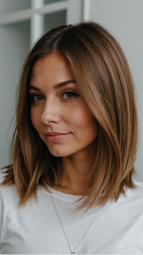 Modern Mom Haircut Ideas for 2024 - Cheerful Talks Mum Bob Hairstyle, Mom Haircut Short, Collarbone Length Hair With Layers Blonde, Bib Haircut, Medium Length Haircuts For Fine Hair, Mom Bob Haircut, Young Mom Haircut, Short Mom Hair, Lob Fine Hair