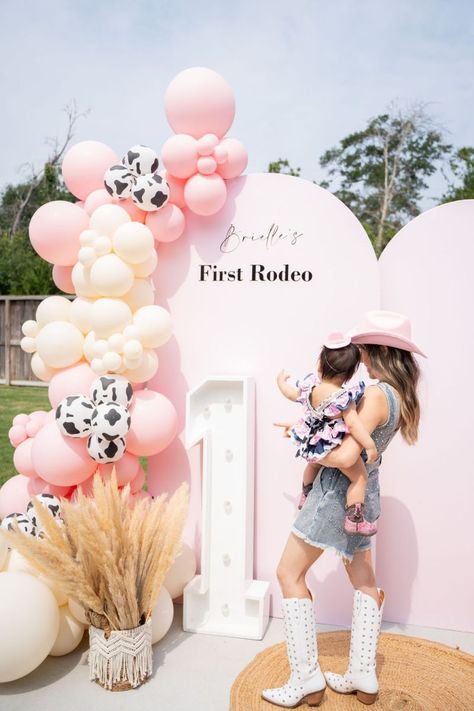 BABY's FIRST RODEO BIRTHDAY PARTY | The Livstyle Cow First Birthday Theme, Country 1st Birthday Girl, Country First Birthday, Second Rodeo Birthday Party, First Year Birthday Theme, Not My First Rodeo 2nd Birthday, 1st Rodeo Birthday Party Girl, My 1st Rodeo Birthday Party, My First Rodeo Birthday Girl