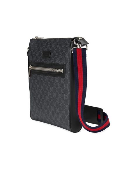 Gucci GG Supreme men’s messenger bag Elevate your style with the Gucci GG Supreme Messenger bag. Crafted from durable canvas, this iconic bag offers spacious compartments and a polished look. Perfect for everyday or business use. Made in Italy. Grey Combination, Red Web, Small Messenger Bag, Leather Tag, Messenger Bag Men, Shoulder Messenger Bag, Fabric Bag, Vuitton Bag, Gucci Men