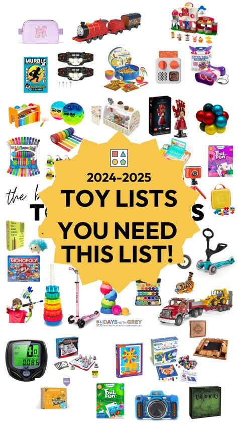 The best toys and games for kids that are educational and fun for ages 1-12. The holiday toy list for 2024-2025 you need. Gifts For Kids That Arent Toys, 2024 Toys For Kids, Boy Toys Age 4-5, Top Kids Toys 2024, Kindergarten Classroom Toys, What To Get Kids For Christmas, Christmas Gifts For 4 Year Boy, Top Toys 2024, Toys For Boys 3-5