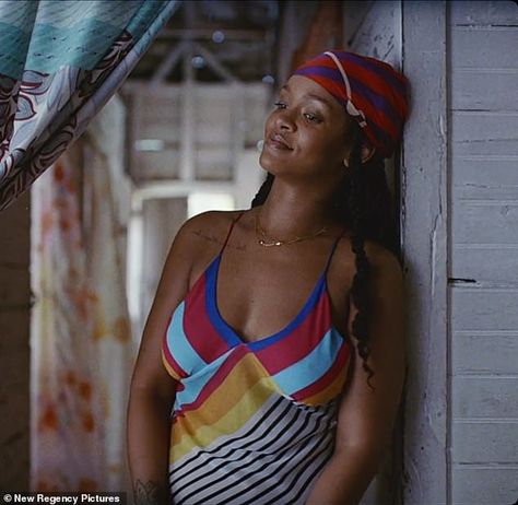 Natural: From a colorful turtleneck to a cleavage flaunting dress, the Barbados born singe... #rihanna Guava Island, Rihanna Images, Rihanna Looks, Rihanna Style, Donald Glover, Rihanna Fenty, Please Follow Me, Costume Design, Short Film