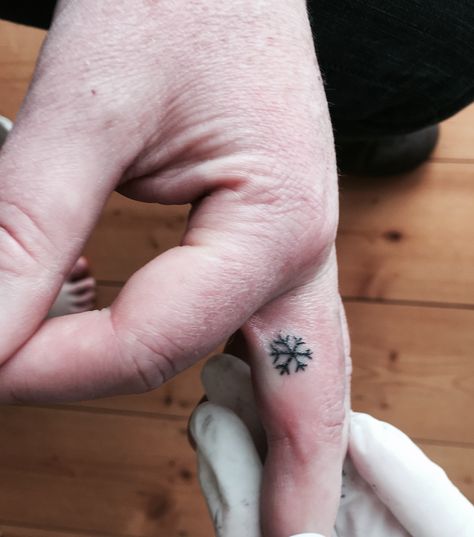 Snowflake Handpoke tattoo Snowflake Tattoo, Melbourne Tattoo, Snow Flake Tattoo, Ignorant People, Stick N Poke, Melbourne Art, Handpoke Tattoo, Stick N Poke Tattoo, Hand Poked Tattoo