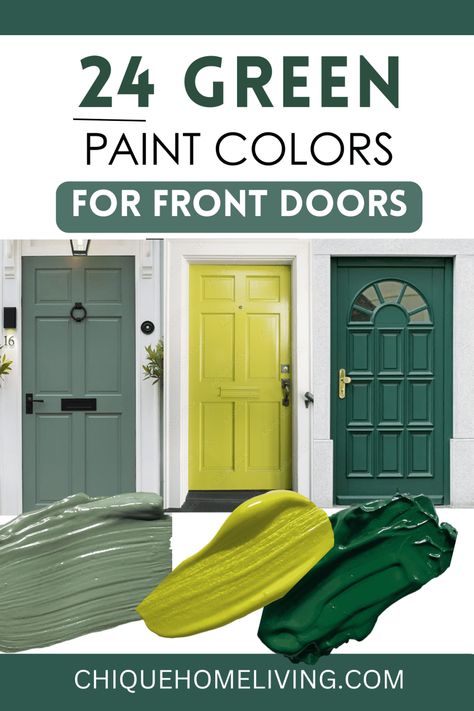 24 Green Front Door Paint Color Ideas 78 24 Green Front Door Paint Color Ideas Blue House Green Front Door, Colored Front Doors On White Houses, Light Green Front Door Paint Colors, Jade Green Front Door, Front Door Color With Green House, Blue Green Door Exterior, Green Front Door Gray House, White House Black Trim Green Door, Emerald Front Door