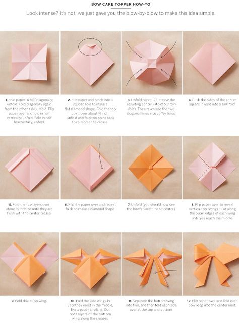 Paper Origami Bow Tutorial, Oragami Bow, Bow Origami, Sticky Note Origami, Origami Shapes, Feather Background, Diy Crafts Bookmarks, Cute Origami, Origami Patterns