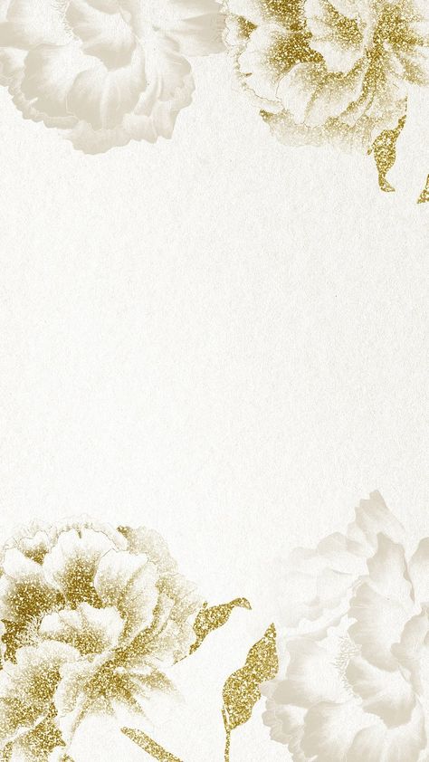 Vintage peony mobile wallpaper, botanical | Premium Photo - rawpixel Phone Wallpaper Aesthetic Vintage, Cream Background Aesthetic, Aesthetic Vintage Background, White Flower Background, White And Gold Wallpaper, Wallpaper Aesthetic Vintage, Wedding Background Wallpaper, Wallpaper Botanical, Japanese Background