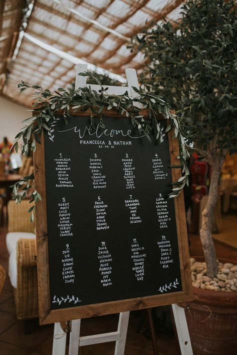 laure de sagazan bride Wedding Table List Seating Charts, Wedding Table List, Wedding Seating Plan Ideas, Wedding Table Plan Ideas, Table Plan Sign, Wedding Table Planner, Table Plan Wedding, Olive Foliage, Wedding Welcome Table