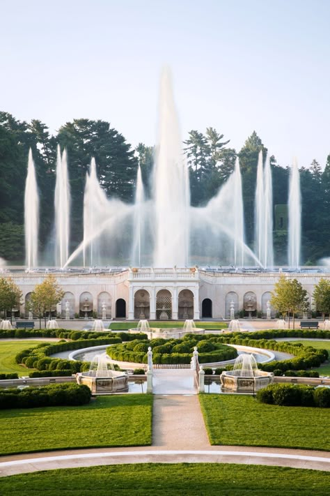 Fountain Painting, Boxwood Hedges, Fountain Garden, Meadow Garden, Sunken Garden, Golden City, Longwood Gardens, Royal Garden, Garden Fountain