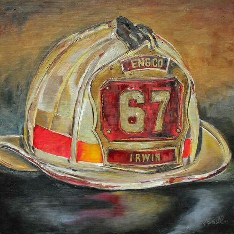 Fireman Painting Ideas, Firefighter Painting Easy, Firefighter Painting Ideas, Fire Fighter Painting, Fireman Drawing, Fire Fighter Art, Firefighter Painting, Fireman Quilt, Fire Decor