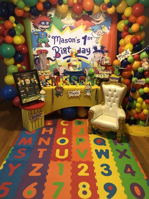 A baby’s gotta do what a baby’s gotta do. | CatchMyParty.com Rug Rats Baby Shower, Rugrats Birthday Party, Rug Rats, Ariel Birthday Party, Ariel Birthday, Ninja Turtle Party, Turtle Party, Celebration Ideas, Mary I