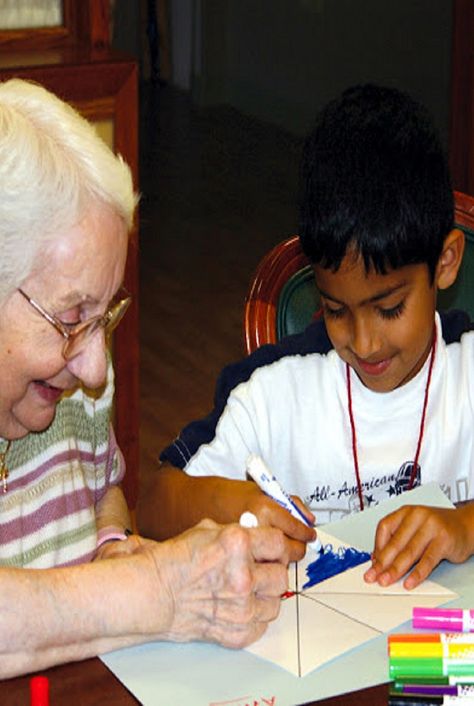 Host INTERGENERATIONAL ACTIVITIES for your residents and visiting kids Intergenerational Activities, Elderly Activities, Activity Director, Boho Patio, Assisted Living Facility, Senior Activities, Increase Stamina, Bone Loss, Senior Gifts