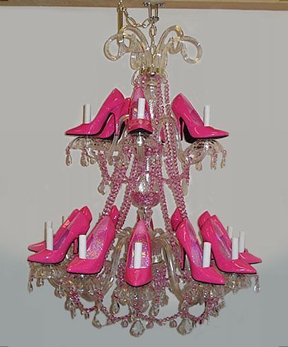 ♔∞♡✞Pinterest: @EnchantedInPink♔∞♡✞ Artistic Shoes, Pink Chandelier, Girly Room, Pink Pumps, Pink Vibes, Barbie Dream, Barbie Dream House, Pink Room, Pink Decor