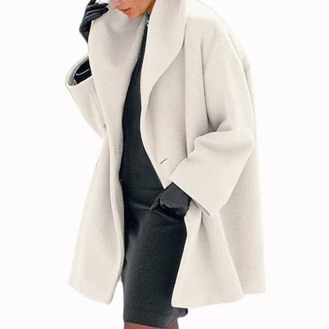 71a58e8cb75904f24cde464161c3e766desc52534025ri Suede Jacket Outfit, Shawl Collar Coat, Woolen Coat Woman, Chique Outfit, Lapel Coat, Winter Outwear, Estilo Chic, Collared Coat, Vestidos Vintage