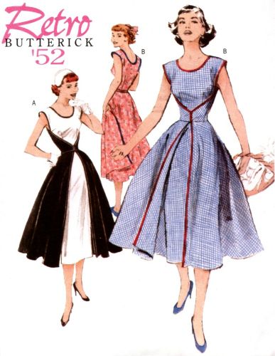 Butterick B4790 Retro '52 pattern. Photo courtesy of RememberedSummers. Butterick 4790, Wrap Dress Sewing Patterns, 1950s Fashion Dresses, Wrap Dress Pattern, Vestidos Retro, 50s Fashion Dresses, Womens Wrap Dress, Butterick Pattern, Butterick Sewing Pattern