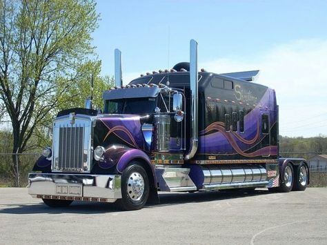 Trucks Custom Big Rig, American Trucks, Custom Big Rigs, Show Trucks, Kenworth Trucks, Peterbilt Trucks, Big Rig Trucks, Large Cars, Tractor Trailers