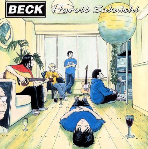 Beck Band, Beck Albums, Beck Manga, Art Manga, Artist Portfolio, Anime Wall Art, Manga Pages, Manga Covers, Cultura Pop