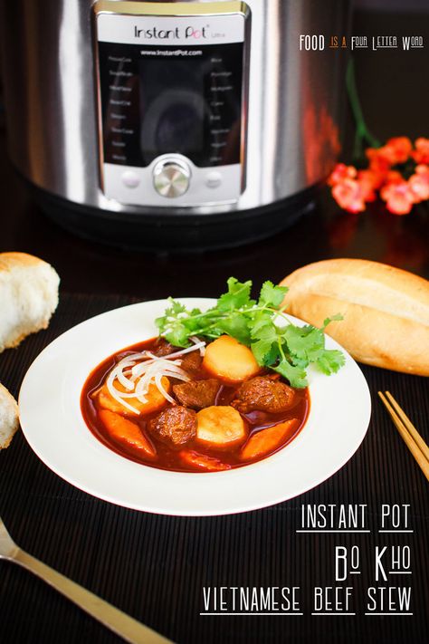 Bo Kho Recipe, Bo Kho, Vietnamese Beef Stew, Vietnamese Grilled Pork, Vietnamese Beef, Eat Beef, Carrot Recipes, Instapot Recipes, Vietnamese Recipes