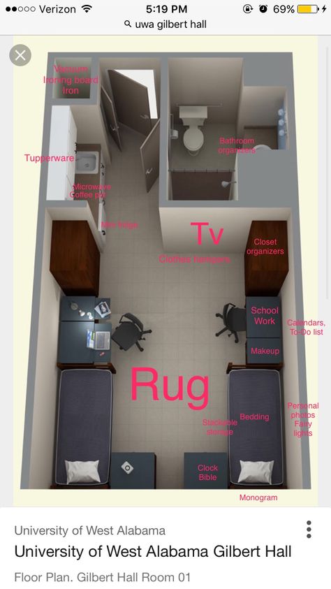 Dorm room layout College Bedroom Layout, Big Dorm Room Layout, 2 Bed Dorm Room Layout, Sims 4 Dorm Layout, Bloxburg Dorm Layout, Dorm Layout Ideas Floor Plans, Bloxburg School Ideas Layout With Dorms, College Dorm Layout Floor Plans, Bloxburg College Dorm