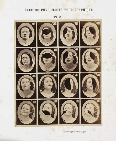 The Mechanism of Human Physiognomy 1862 | The Public Domain Review Anterior Y Posterior, Insane Asylum, Face Study, History Of Photography, Charles Darwin, Neurology, Psychiatry, Facial Expressions, Picture Library