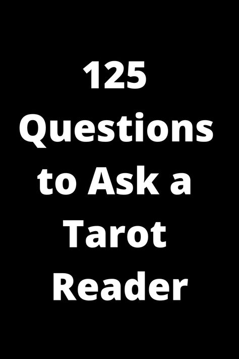 Explore our comprehensive list of 125 thought-provoking questions to ask a tarot reader during your next reading session. These questions will deepen your understanding of the cards and help you gain valuable insights into different aspects of your life. Whether you're new to tarot or looking to enhance your current practices, this collection is sure to spark meaningful conversations with your tarot reader. Perfect for anyone seeking guidance, clarity, or self-reflection through the power of tar Deep Tarot Questions, Tarot Card Reading Questions, Questions To Ask Tarot Cards, Tarot Card Questions, Love Questions To Ask, Tarot Questions, Love Questions, Questions To Ask Your Boyfriend, Witch Tarot