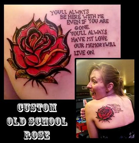 Lyrics from dropkick Murphy's song rose tattoo Rose Tattoo Dropkick Murphys, Tattoos Meaning Strength, Old School Rose, Flower Tattoo On Side, Realistic Rose Tattoo, Dropkick Murphys, Flower Tattoo Meanings, Lyric Tattoos, Flower Tattoo Back