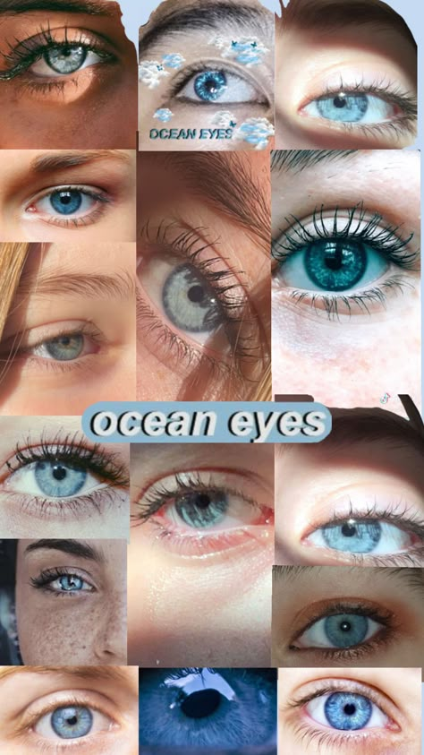 Ocean eyes #oceaneyes #blueeyes Eyelash Aesthetic, Pretty Eyes Color, Blue Eyes Aesthetic, Rare Eye Colors, Rare Eyes, Blue Eye Color, Urban Myth, Beautiful Eyes Color, Ocean Blue Eyes