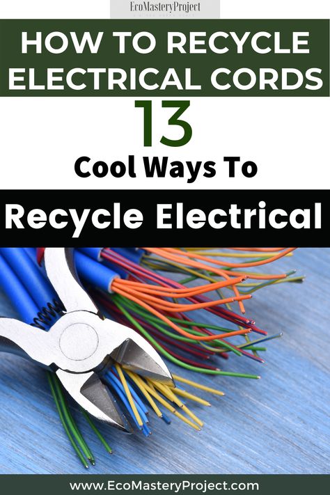 There are so many ways that you can use old electrical cords. Here are 13 of the most creative ideas we could find for recycling them! From cord window treatments, keychains, belts or even a guitar strap - these clever DIY projects will have you thinking twice about throwing those pesky wires away. Scrap Recycling, Cords Crafts, Upcycle Crafts Diy, How To Recycle, Diy Gadgets, Wire Diy, Diy Electrical, Medical Examination, Electrical Cord