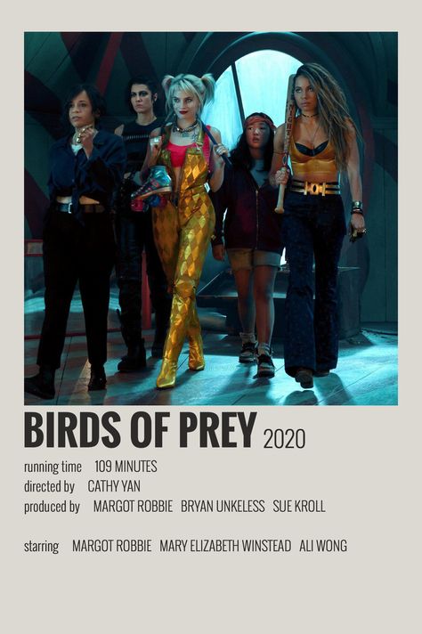 Birds Of Prey Movie, Prey Movie, Films Posters, Aesthetic Movie, Tv Posters, Film Netflix, Polaroid Posters, Iconic Movie Posters, Movie Card