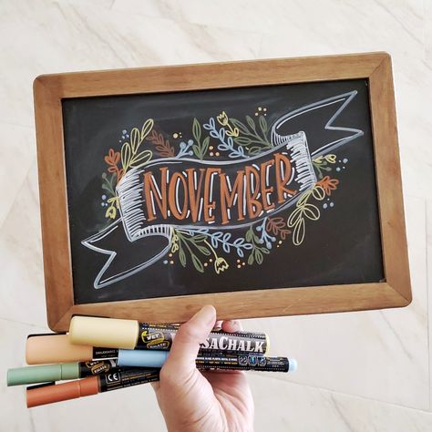 Chalkboard Art November, Thanks Giving Chalkboard Ideas, November Chalk Calendar Ideas, Colorful Chalkboard Art, November Chalk Calendar, Chalkboard Designs Fall, Fall Chalkboard Art Ideas, November Chalk Art, November Chalkboard Ideas