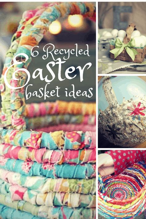 Whats not to love about the thrill of children doing an Easter egg hunt? Here’s a great variety of Recycled Easter Baskets you can make Easter Baskets To Make, Easter Basket Ideas, Easter Basket Diy, Sell Diy, Diy Basket, Easter Bunny Decorations, Easter Centerpieces, Easter Crafts For Kids, Basket Ideas