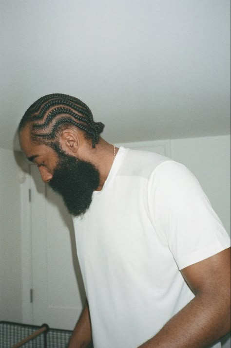 James Harden Haircut, Men Haircut Fade, Twist Ideas, Natural Hair Men, Black Men Haircut, Don't Touch My Hair, Corn Rows, Black Hair Cuts, Men Braids