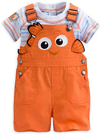 Finding Nemo Dungaree Set for Baby Finding Nemo Outfit, Nemo Outfit, Finding Nemo Baby, Finding Nemo Characters, Nemo Baby, Dungaree Shorts, Disney Finding Nemo, Disney Baby Clothes, Finding Nemo