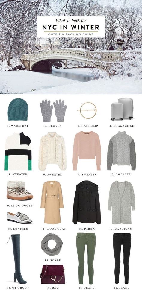 What to Pack for New York City in Winter  nyc packing list, nyc packing list winter, nyc packing, new york city travel, packing tips, packing tips for vacation, packing tips for travel, packing tips for nyc: Pack For New York, Nyc In Winter, New York Guide, Shopping In New York, New York Trip, Winter Packing List, Winter Nyc, Nyc Outfits, Visit New York City