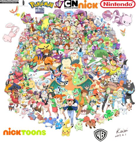 Pokémon is on Kids' WB, Cartoon Network, Nickelodeon and Nicktoons Space Pokemon, Pokemon Family, Ash And Friends, Pokémon Heroes, Ash X Serena, Pokemon Series, Cool Pokemon Cards, Pokemon Photo, Pokemon People