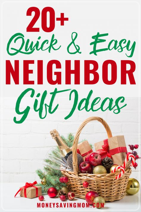 Neighbor Gift Ideas, Thrifty Christmas, Gifts For Neighbors, Christmas Tips, Frugal Christmas, Christmas Neighbor, Neighbor Christmas Gifts, Free Printable Gifts, Money Saving Mom