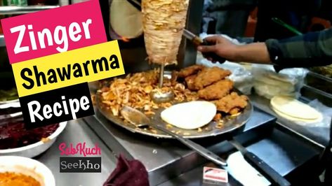 Zinger Shawarma Recipe Shawarma Bread Recipe, Shawarma Recipe Chicken, Chicken Shawarma Video, Nadiya Hussain Chicken Shawarma, Egyptian Shawarma, Shawarma Bread, Beef Shwarma Recipe Shawarma, Pakistani Street Food, Homemade Shawarma