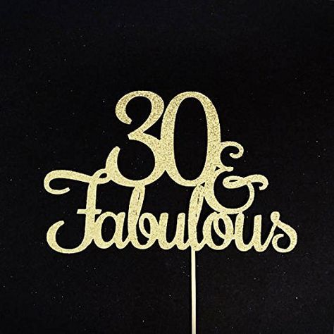 30th Anniversary Cake, 30th Birthday Cake Topper, 30th Birthday Cake, 30 Birthday Cake, 30th Birthday Party, Thirty Birthday, Happy 30th, Glitter Cake Topper, Glitter Cake