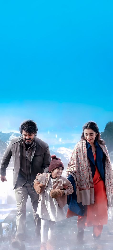 Hi Nana Movie, Vijay And Trisha Images Leo, Thalaiva Movie Images, Vijay Family Photos, Vijay Trisha, Leo Movie, Rainy Wallpaper, Famous Indian Actors, Fast And Furious Actors